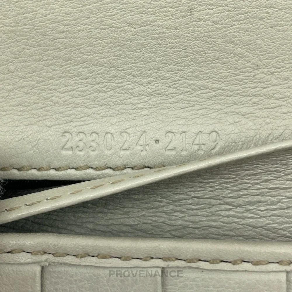 🔴 Gucci Long Wallet - GG Guccisima Chalk Leather - Picture 8 of 10